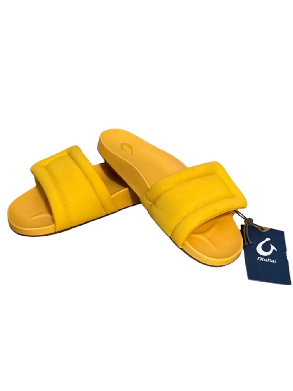 Olukai Sunbeam Slide Solar Glow Comfort Beach Sandals Women's Size 7 NWT - Picture 2 of 8